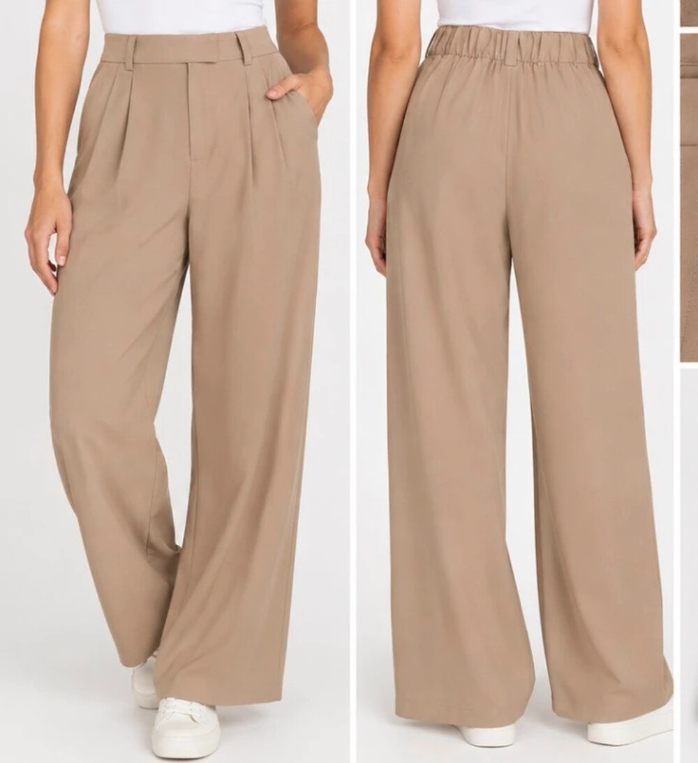 beautiful by lawrence zarian petite belted wide leg pleated trouser timeless tau